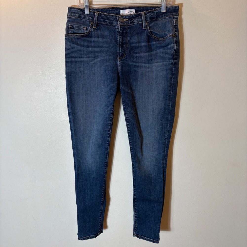 LOFT Curvy Skinny Jeans Size 10/30 Medium Blue